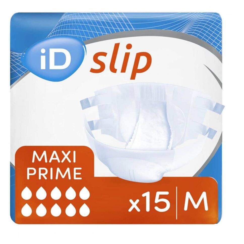 Id Slip Medium Maxi Prime N10+ kalhotky absorpční lepící, boky 80-125cm,4 450ml,1