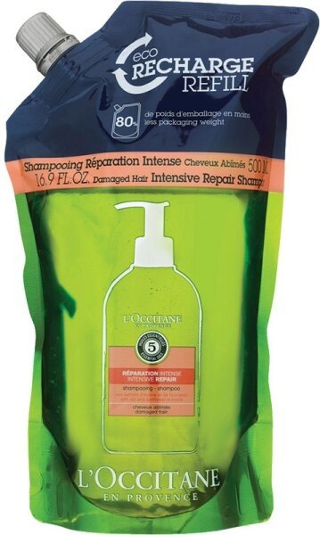 LOccitane En Provence Náhradní náplň do šamponu na suché a poškozené vlasy Aromachologie (Repairing Shampoo Refill) 500 ml