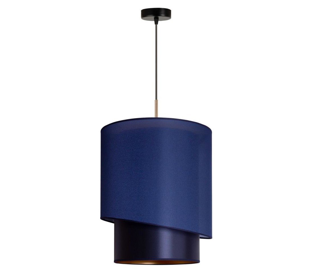 Lustr na lanku PARIS 1xE27/15W/230V pr. 40 cm modrá/zlatá