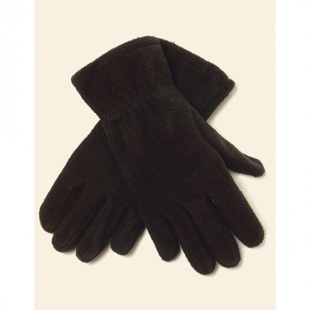Rukavice fleecové L-Merch Fleece Gloves - černé, M/L