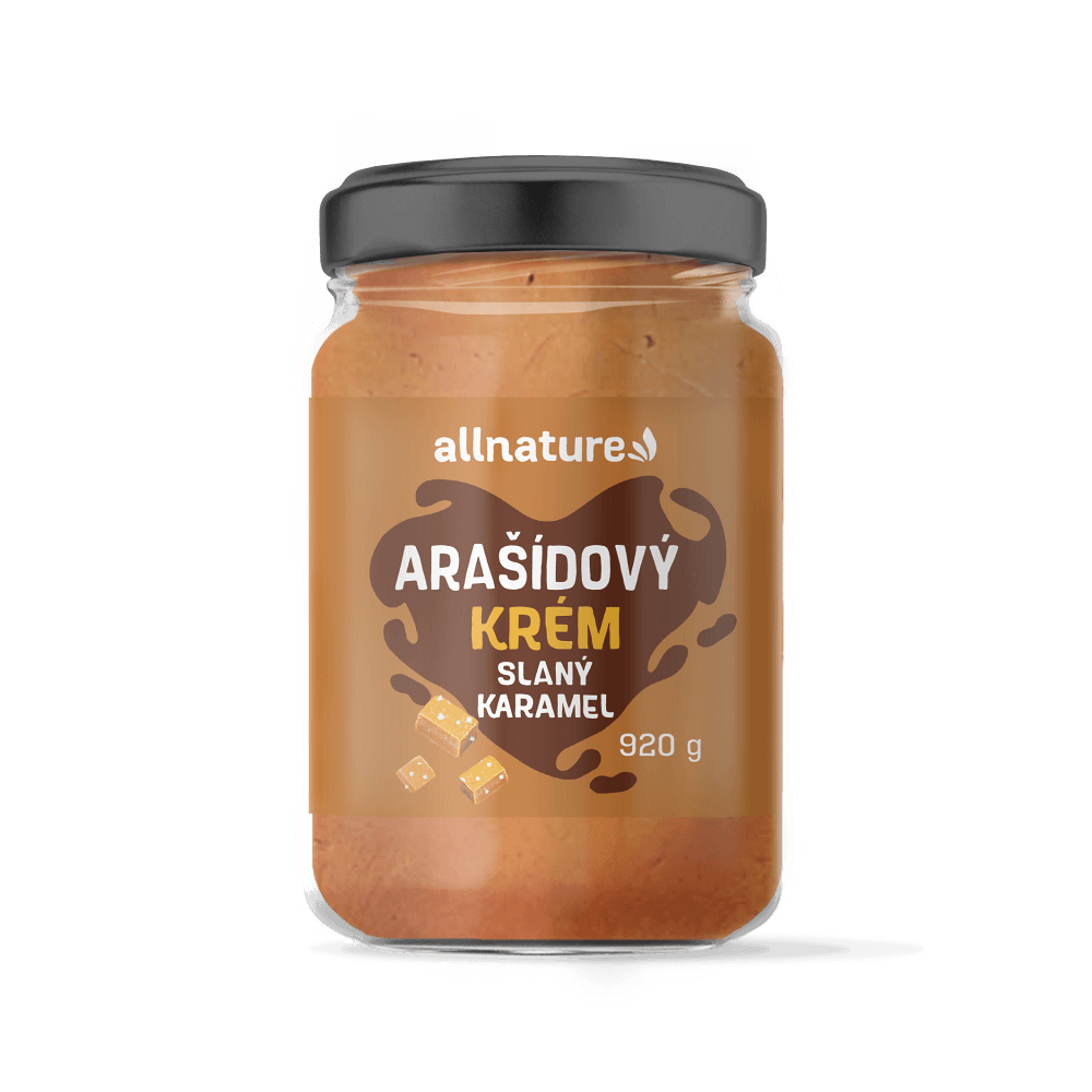 ALLNATURE Arašídový krém slaný karamel 920 g