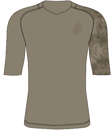 pánský enduro dres Brunello, cream-brown - S