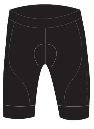 pánské cyklo kalhoty Fortore, black - S