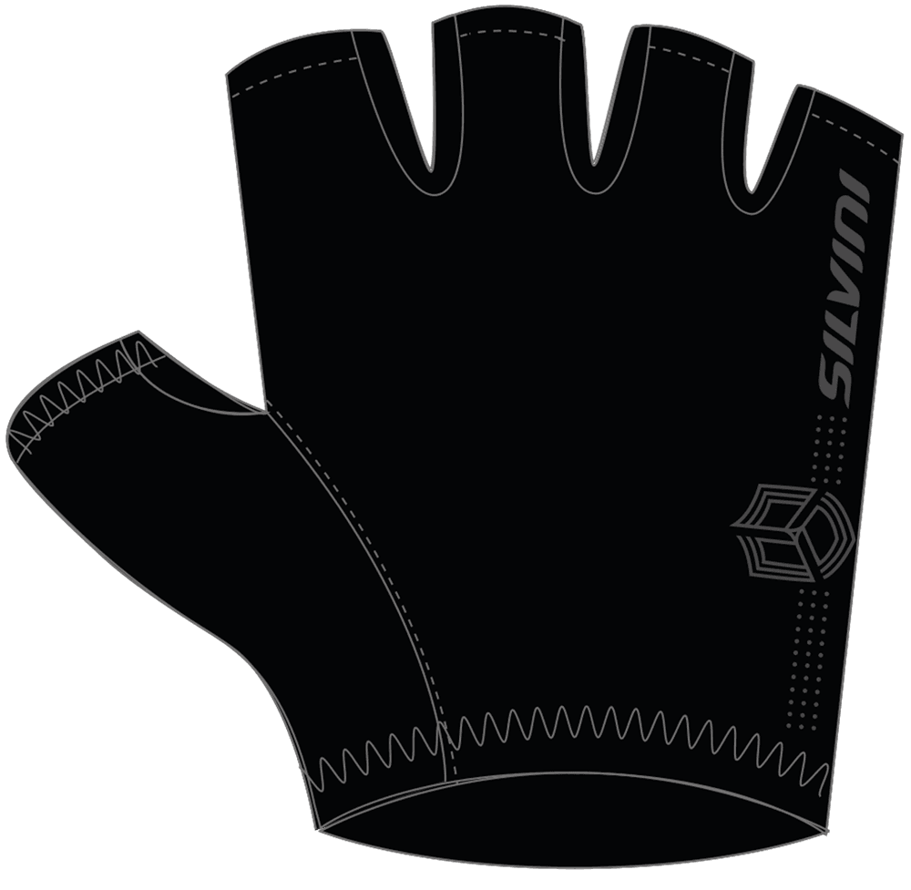 dámské gravel rukavice Oresta, black - S