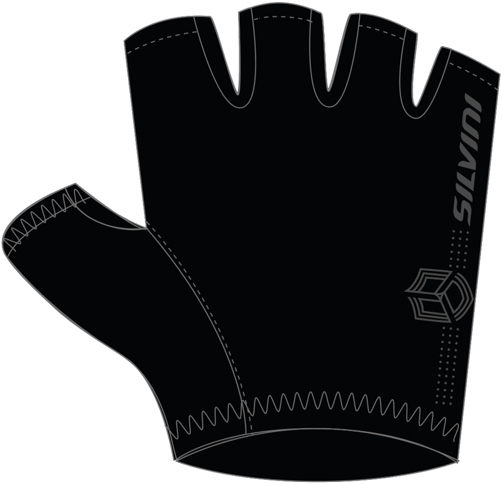 pánské cyklo rukavice Oresto, black - M