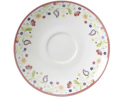 Podšálek Shanti Doppio 16 cm, barevné květiny