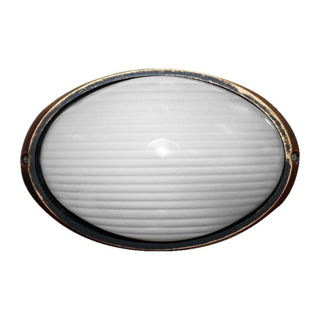 ACA Lighting venkovní nástěnné/stropní svítidlo IP44 černá zlatá HI5072GB