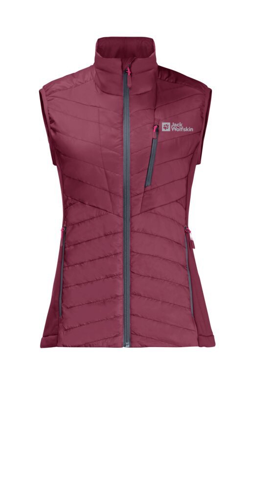 Jack Wolfskin Routeburn Pro Ins S, sangria red Dámská zateplená vesta