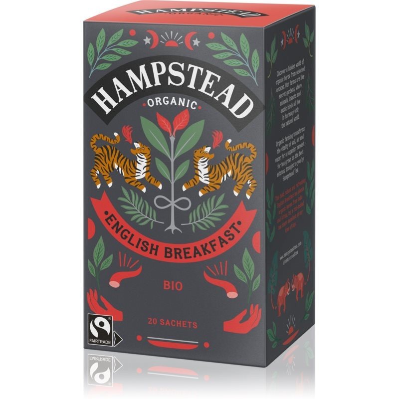 Hampstead Tea London English Breakfast BIO porcovaný čaj 20 ks