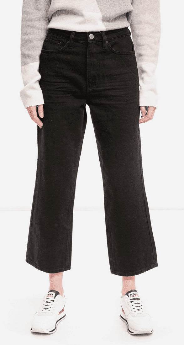 Dámské rovné černé džíny Tom Tailor
