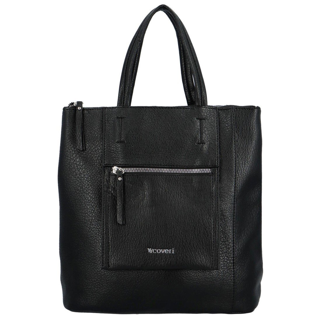 Stylový dámský koženkový batoh Enola, černá