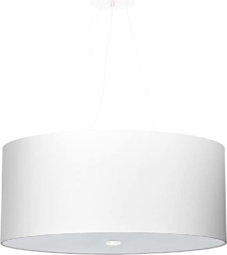 Bílé závěsné svítidlo se skleněným stínidlem ø 60 cm Volta - Nice Lamps