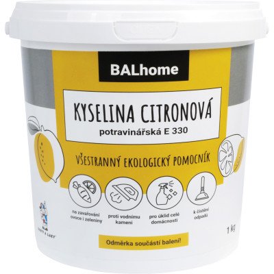 BALHOME kyselina citronová potravinářská E 330, 1 kg