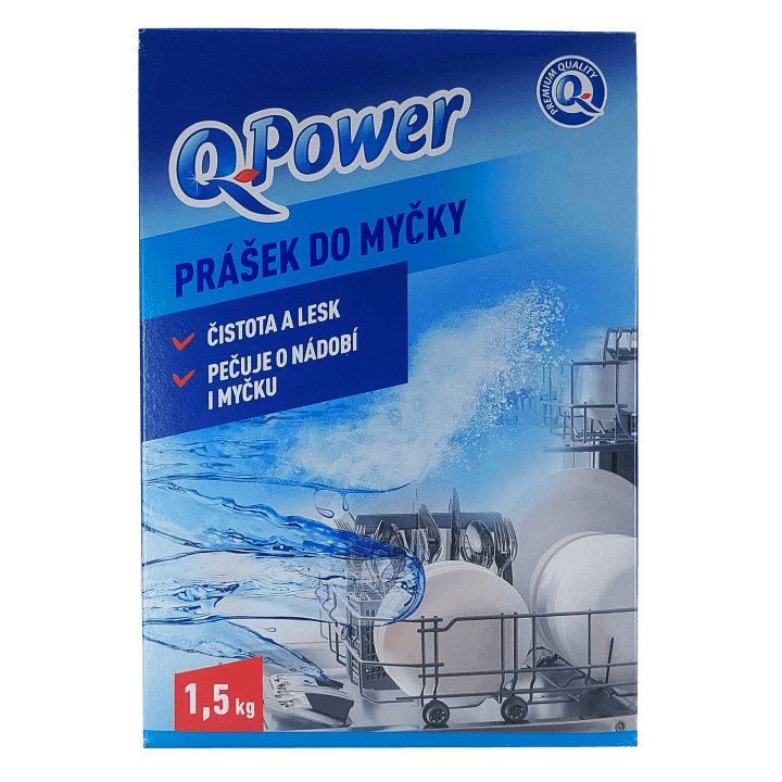 Q-Power Prášek do myčky nádobí 1,5kg 50MD