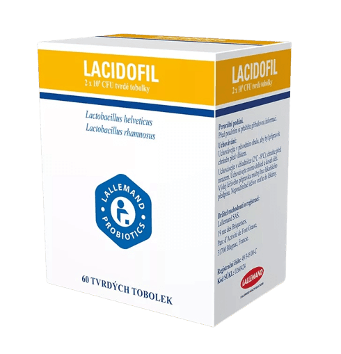 Lacidofil 2x10^9cfu tvrdé tobolky 60