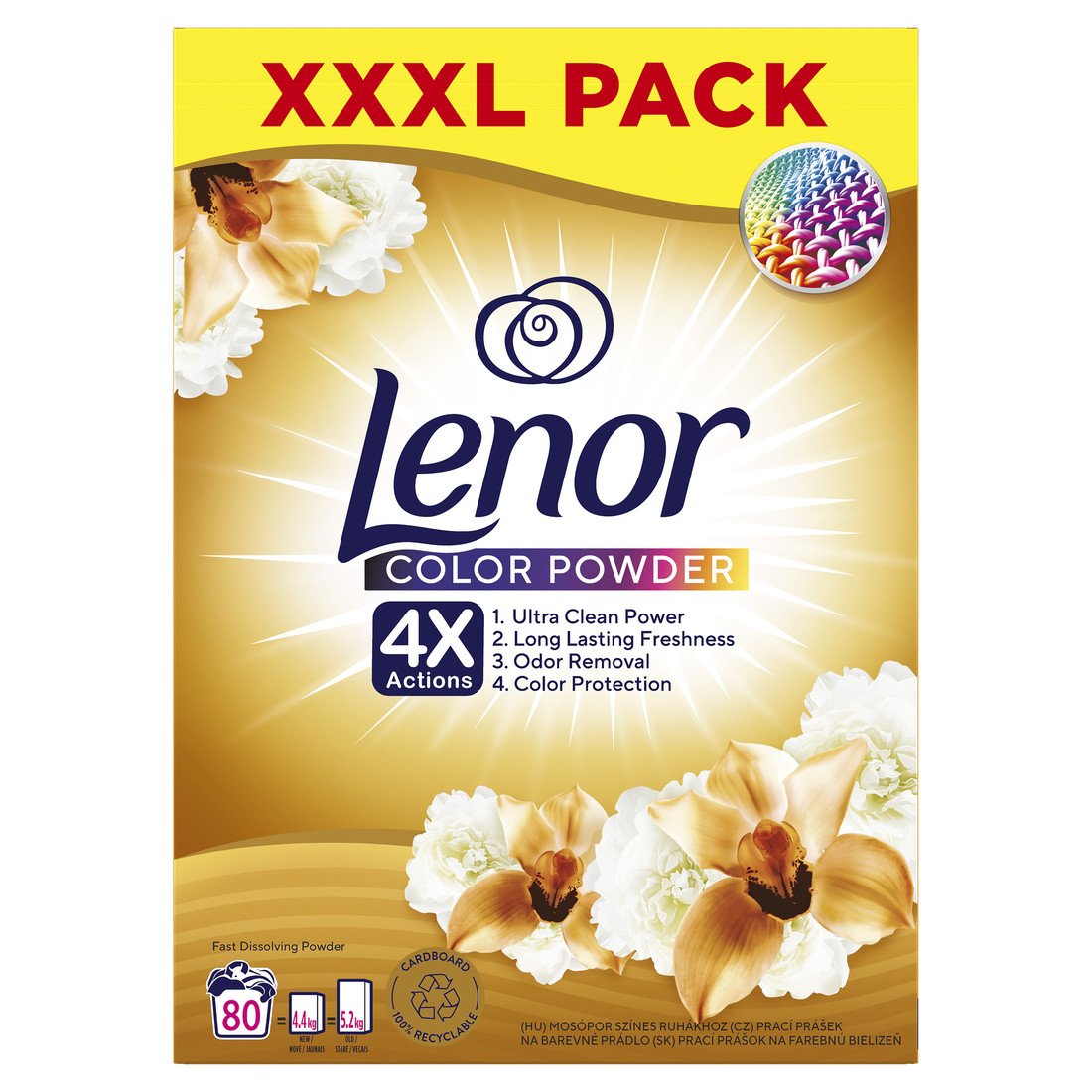 Lenor Prací prášek Gold Orchid 80 praní