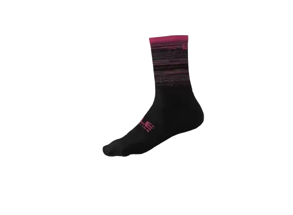 Alé Scanner Socks ponožky Black/Cyclamen vel. L (44-47)