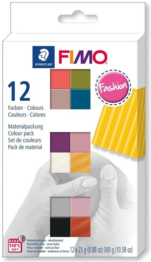 FIMO sada soft 12 barev x 25 g - fashion