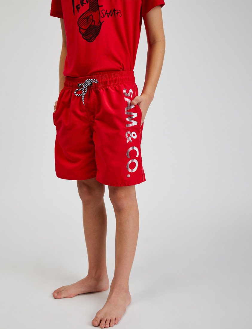 SAM 73 Chlapecké plavecké šortky ROMAN Červená 116
