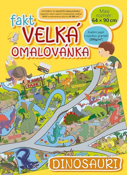 Baloušek Fakt velká omalovánka - Dinosauři - BO908