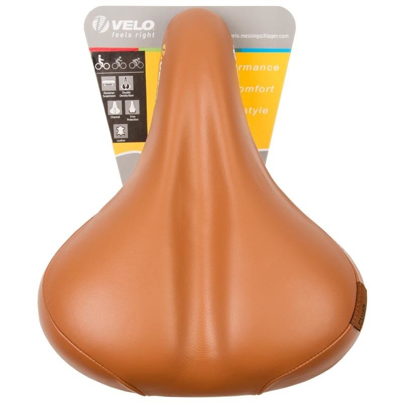 Velo Plush D2 Leather Elastomer sedlo