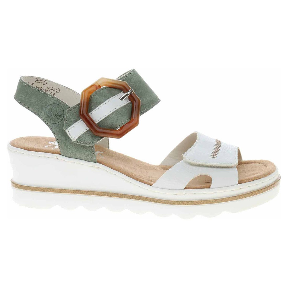 Ecco Dámské sandály Rieker 67476-81 grun kombi 23801812