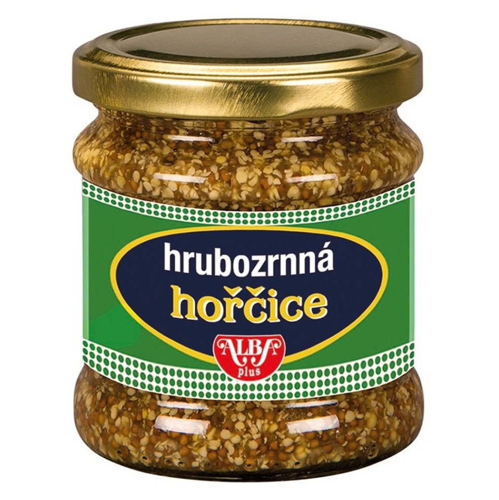 KÁVOVINY Hořčice hrubozrnná sklo 180 g