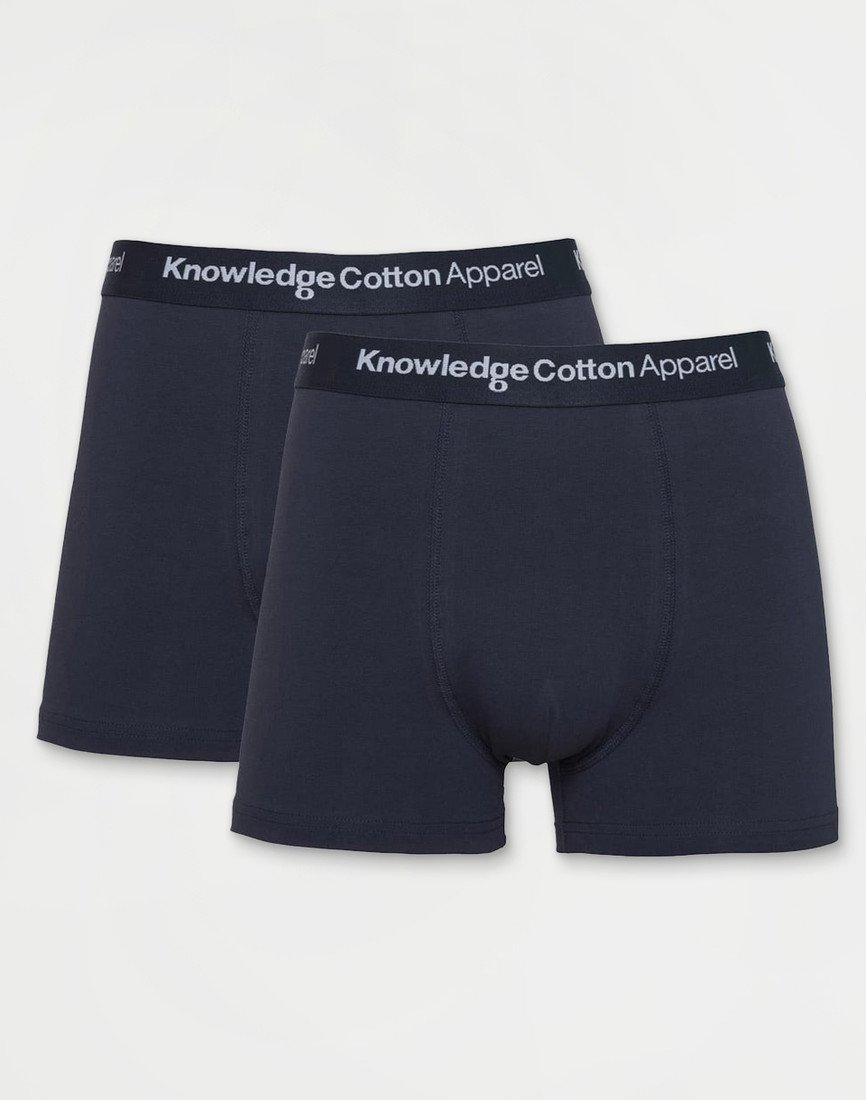 Knowledge Cotton 2-Pack Underwear 1001 Total Eclipse S