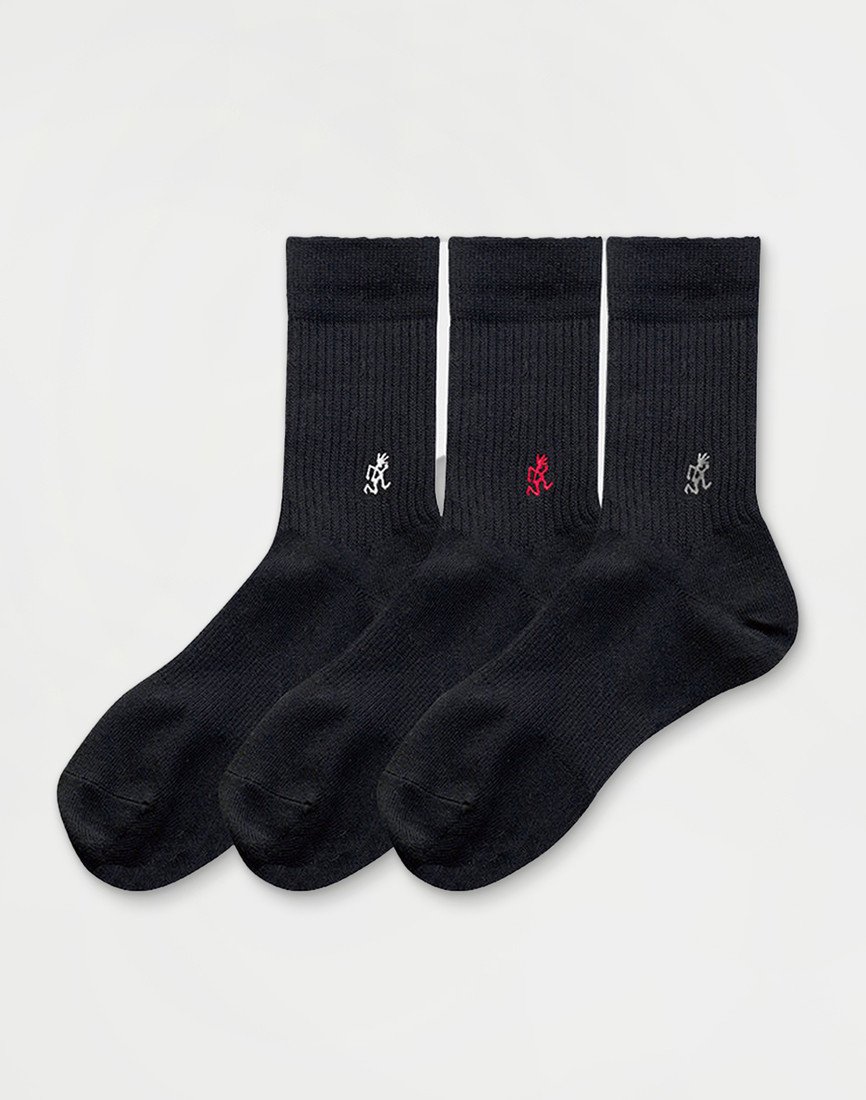 Gramicci Basic Crew Socks BLACK