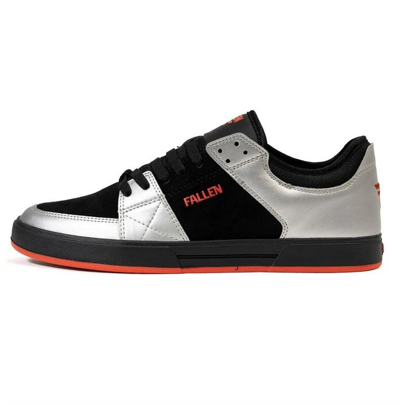 boty FALLEN - Trooper Black/Silver/Orange Fluo (Chris Cole) (BLACK SILVER ORANGE )