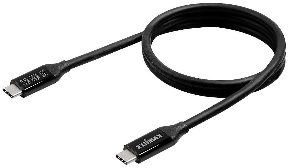 EDIMAX USB kabel USB 4.0, Thunderbolt(TM) 3 USB-C ® zástrčka 0.5 m černá  UC4-0050TB