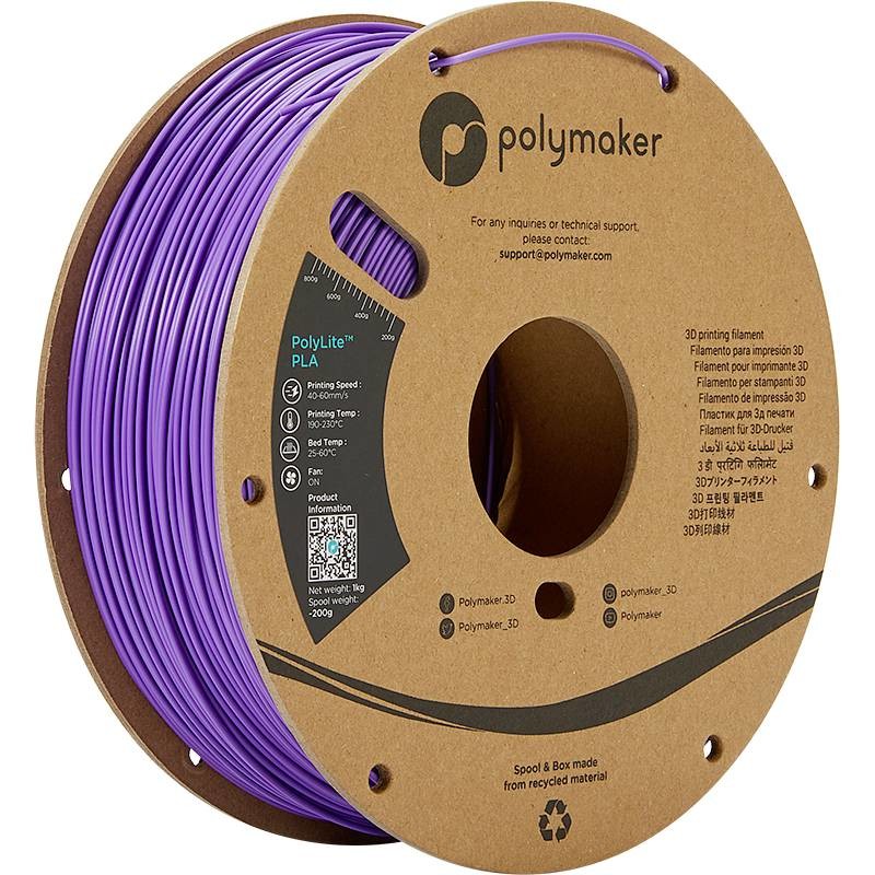 Polymaker PA02009 PolyLite vlákno pro 3D tiskárny PLA plast  1.75 mm 1000 g fialová  1 ks