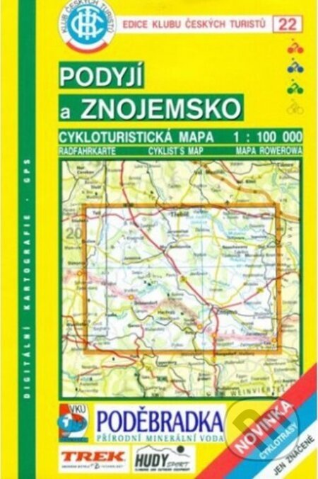 Podyjí a Znojemsko - Cykloturistická mapa - edice Klub českých turistů 22 - Klub českých turistů