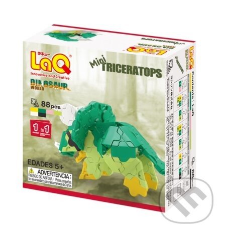 LLaQ stavebnice Dinosaur World mini Triceratops - LaQ