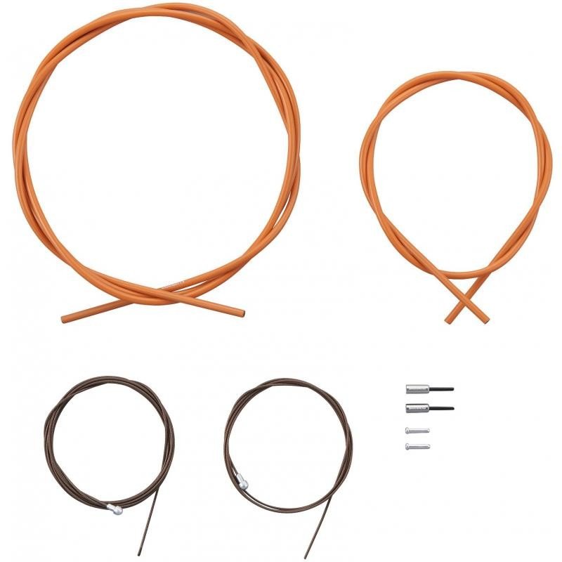 Set vedení Shimano Y8YZ98080 - brzdový, oranžová