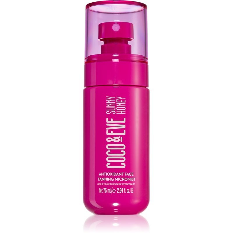 Coco & Eve Sunny Honey Antioxidant Face Tanning Micromist samoopalovací mlha na obličej 75 ml