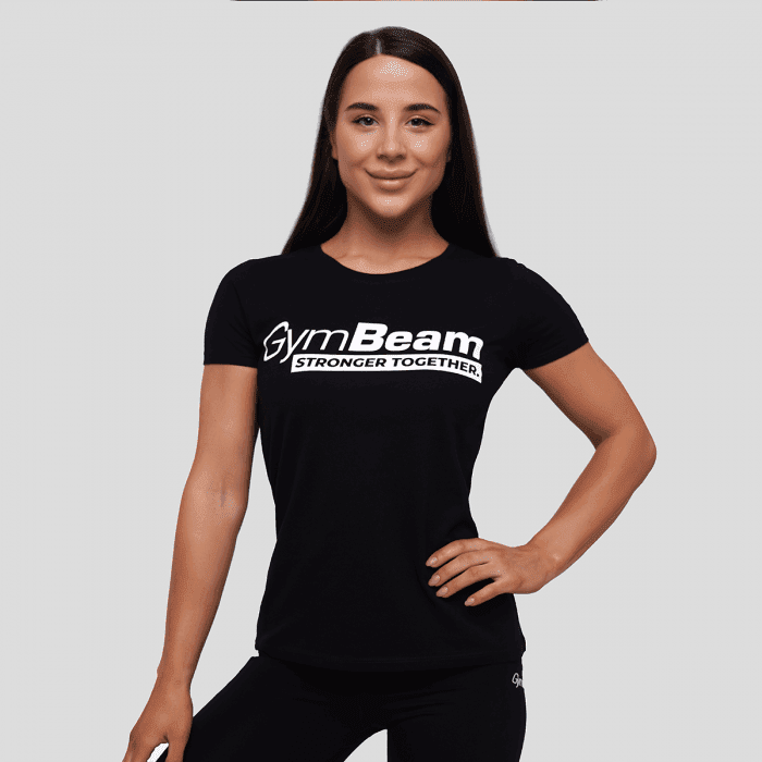 Dámské tričko Stronger Together Black XXL - GymBeam