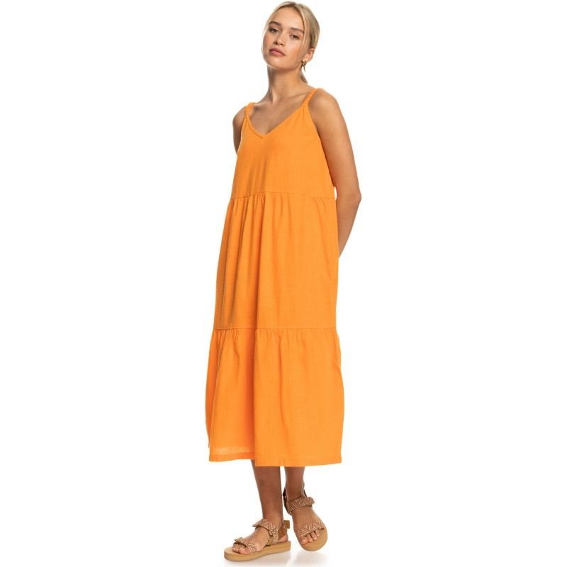 Šaty Roxy Waiting Line - Oranžová - Xs