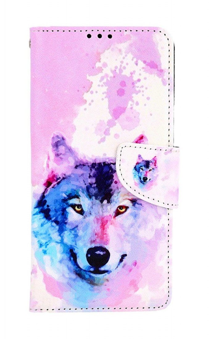 Pouzdro TopQ Honor X8 knížkové Polární vlk 93940