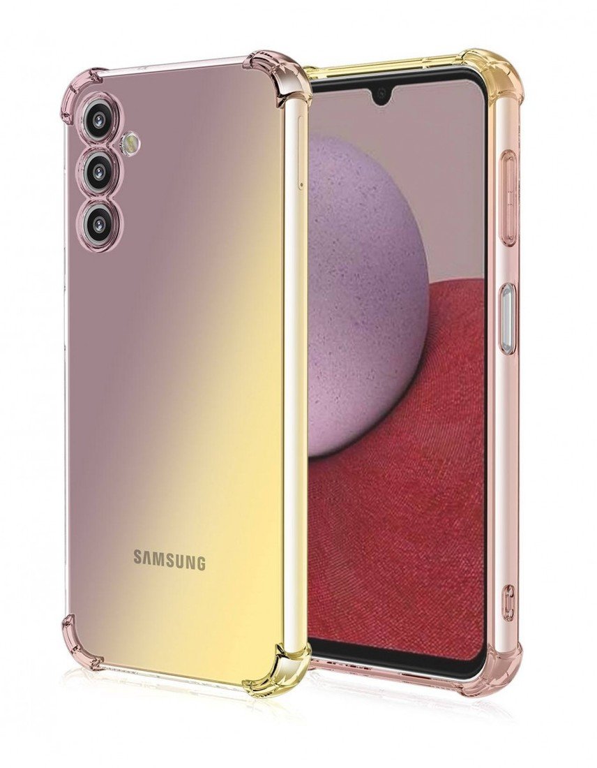 Kryt TopQ Samsung A14 5G Shock duhový purpurovo-žlutý 92941