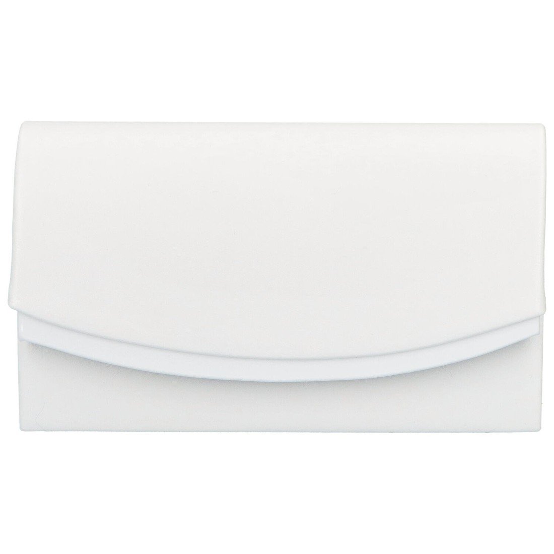 Koženkové psaníčko s elegantní klopou Cinop, bílá