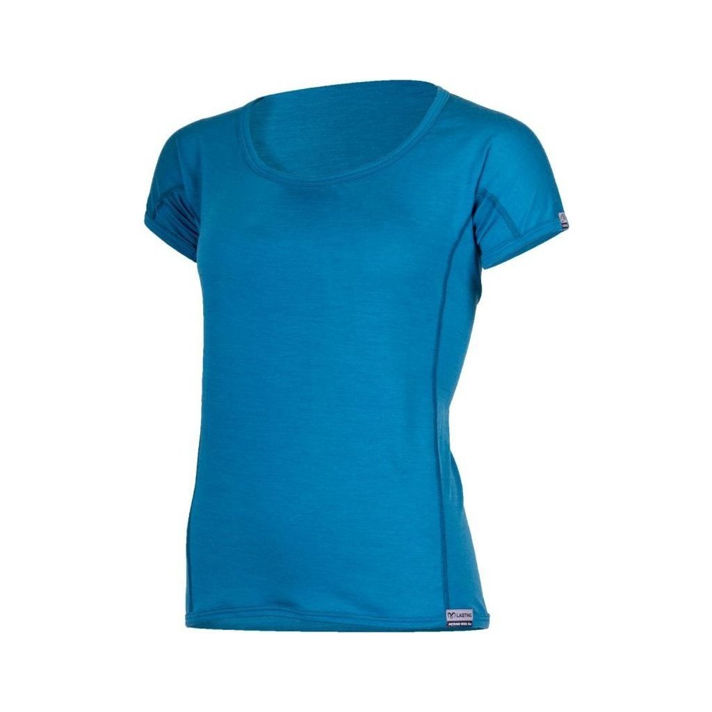 Lasting dámské merino triko MONA modré Velikost: XXL