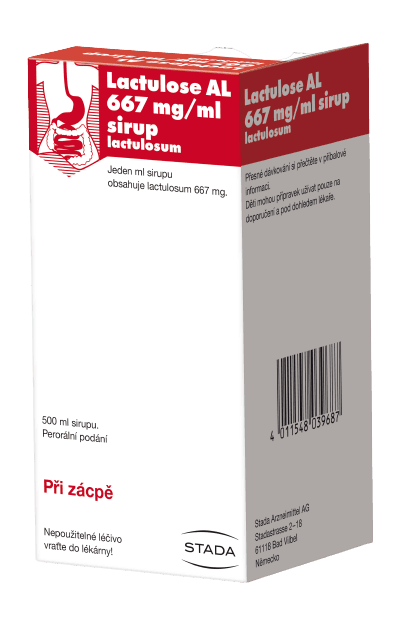 Lactulose AL 667mg/ml sirup 500 ml