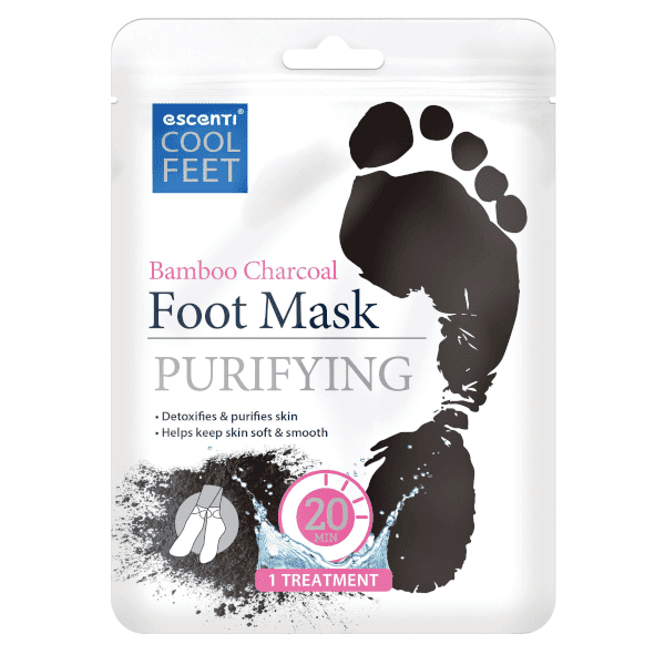 Escenti Cool Feet - Čistící maska na nohy Bamboo Charcoal