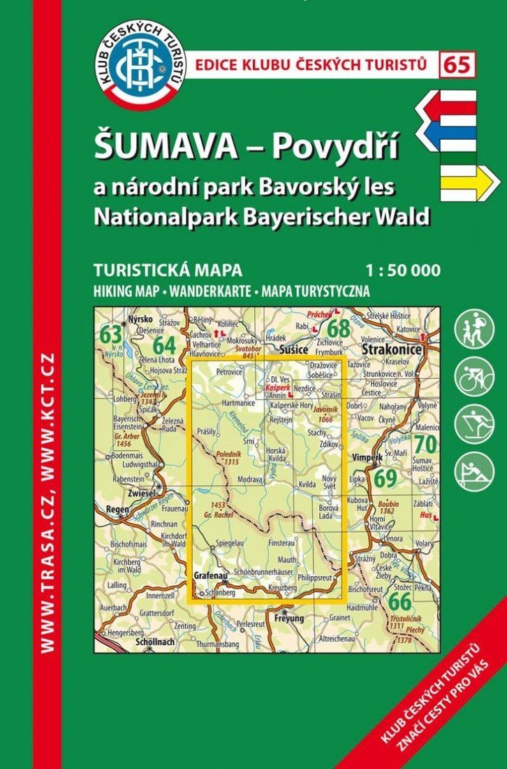 KČT 65 Šumava - Povydří a NP 1:50 000/ 10. vydání 2022