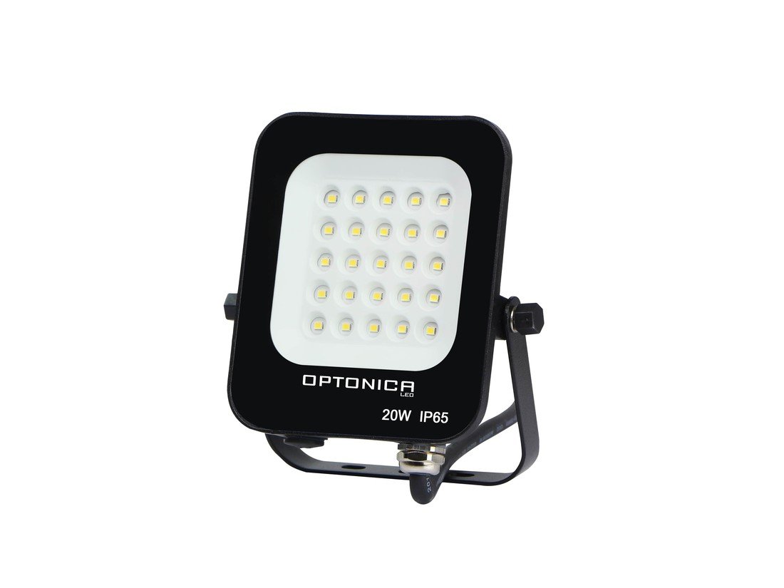 Optonica LED SMD reflektor Černá Body IP65 20W Neutrální bílá