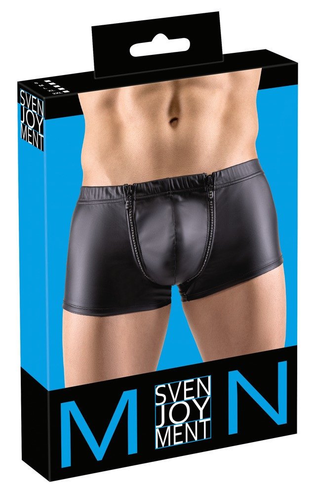 Svenjoyment - rhinestone zip matte boxer (black)