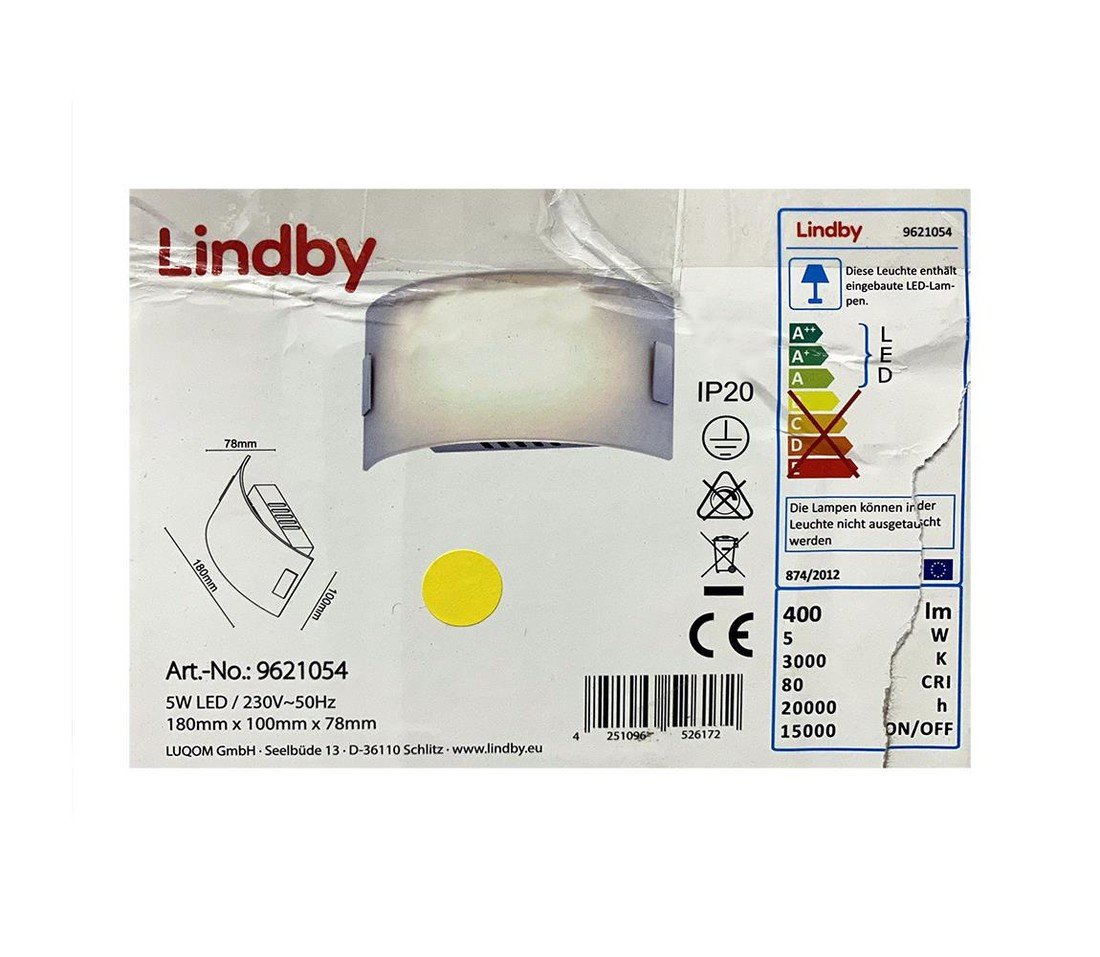 Lindby Lindby - LED Nástěnné svítidlo GISELA LED/5W/230V