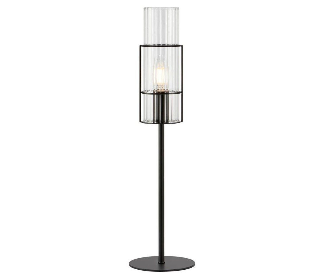 Markslöjd Markslöjd 108555 - Stolní lampa TUBO 1xE14/40W/230V 50 cm černá/čirá