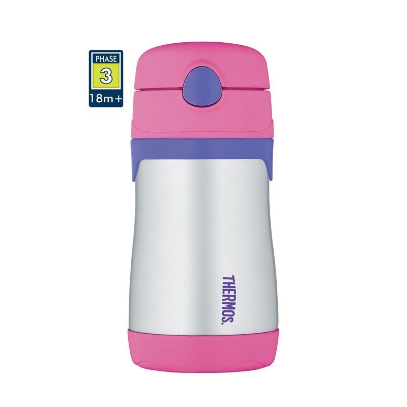 Dětská termoska Thermos Foogo 290 ml - stříbrná-růžová